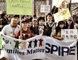 Dreamers at a pro-immigrant rally in California in 2013.