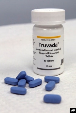 FILE - This May 10, 2012, file photo, shows Truvada pills and a bottle in San Francisco.
