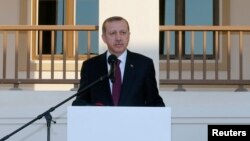 FILE - Turkey's Prime Minister Tayyip Erdogan.