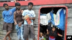 Sri Lankan asylum-seekers held up in Indonesia while en route to Australia (file photo)