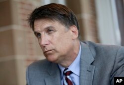 FILE - North Carolina Gov. Pat McCrory at the governor's mansion in Raleigh, N.C., April 12, 2016.