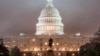 The U.S. Capitol Building in Washington is shrouded in fog early on Election Day, Nov. 6, 2018.