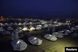 FILE - A view of the Arbat refugee camp in the northern Iraqi province of Sulaimaniya.