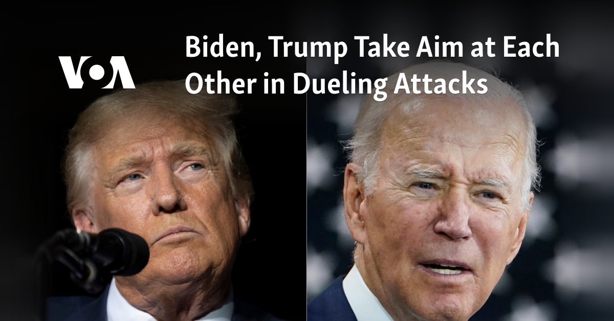 Biden, Trump Take Aim at Each Other in Dueling Attacks