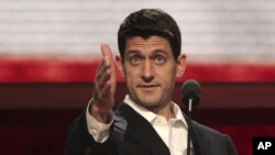Paul Ryan konuşmasında sık sık Başkan Obama'nın ekonomi politikalarını eleştirdi