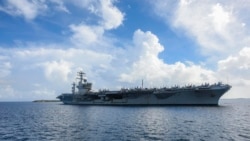 美国尼米兹号航母2020年6月24日停靠关岛（美国海军照片）