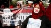 ရခိုင်အရေး ရုရှားနဲ့ အင်ဒိုမြန်မာသံရုံးတွေရှေ့ ဆန္ဒပြ