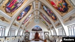 Uma igreja Catolica na Indonésia(Foto: Antara Foto/Zabur Karuru/ via Reuters)