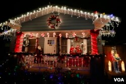 Lights on a California house (Photo: Reuters)