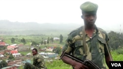 M23 rebels near the town of Bunagana, Democratic Republic of the Congo. (Nicolas Pinault/VOA)