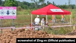 The US, Vietnam launched a project to clean up dioxin in Bien Hoa airfield, Dong Na, Dec. 5, 2019