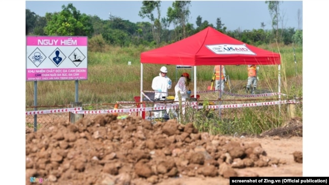 Mỹ, Việt Nam tiến hành dự án khắc phục hậu quả dioxin ở sân bay Biên Hòa, Đồng Nai, 5/12/2019.