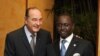 Le président centrafricain Francois Bozize et Jacques Chirac, le 14 février 2007.