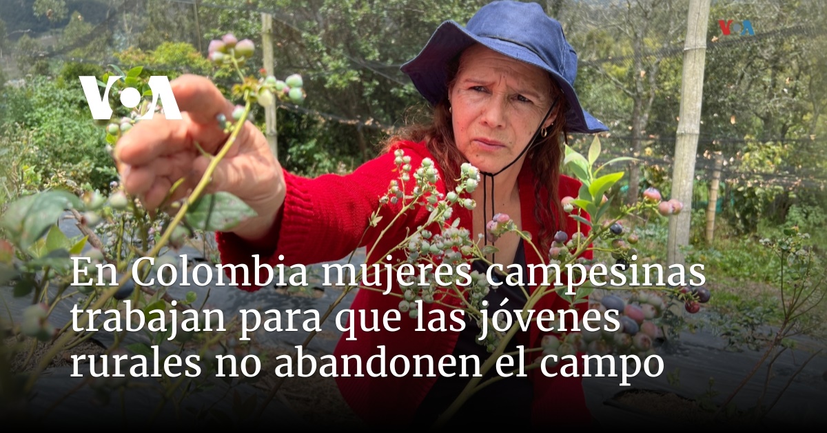 En Colombia mujeres campesinas trabajan para que las jóvenes rurales no ...