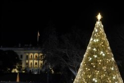 El Árbol Nacional de Navidad fue iluminado en Washington el jueves, 5 de diciembre de 2019 por el presidente Donald Trump y la primera dama Melania Trump.