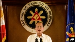 Presiden Filipina, Benigno Aquino III, saat menyampaikan pidato kenegaraan di Istana Presiden, Manila, 14 Juli 2014 (Foto: dok).