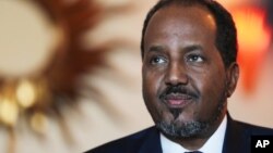 FILE - Somali President Hassan Sheikh Mohamud, Nov. 17, 2015.