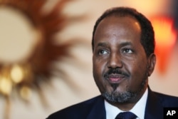 FILE - Somali President Hassan Sheikh Mohamud.
