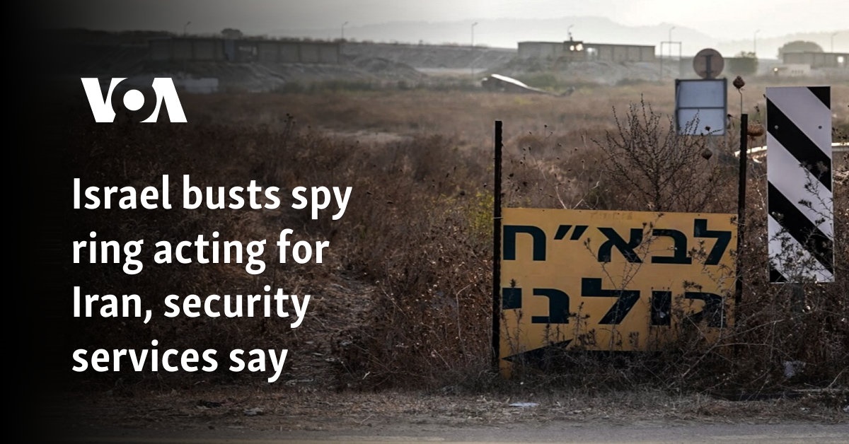 Israel busts spy ring acting for Iran, security services say