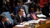 Venezuelan Foreign Minister Jorge Arreaza speaks to the United Nations Security Council meeting on Venezuela, Feb. 26, 2019, at the United Nations in New York City. 