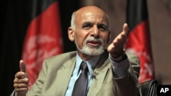 FILE - Afghanistan's presidential candidate Ashraf Ghani Ahmadzai, June 11, 2014.