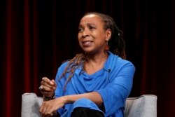 In this Feb. 2, 2019, file photo, Kimberle Crenshaw participates in the 'Reconstruction: America After Civil War' panel during the PBS presentation at the Television Critics Association Winter Press Tour at The Langham Huntington in Pasadena, Calif.