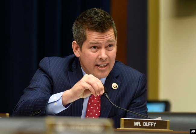 FILE - Rep. Sean Duffy, a Republican from Wisconsin, on Capitol Hill in Washington, Feb. 10, 2016.