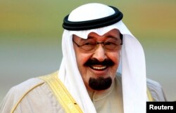 FILE - The late Saudi king, Abdullah, as he appeared in 2007
