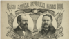 Bích chương cổ động bầu cho James Garfield (phải) làm tổng thống và Chester Arthur làm phó. (Nguồn: Thư viện Quốc hội Hoa Kỳ)