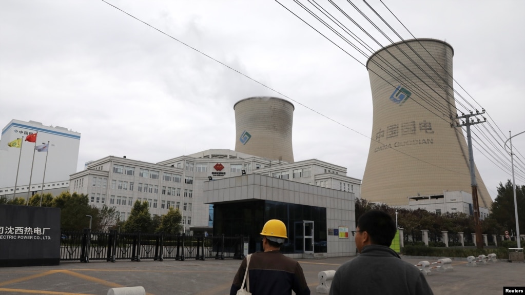 中国辽宁省沈阳市一座火力发电厂。（路透社2019年9月照片）(photo:VOA)