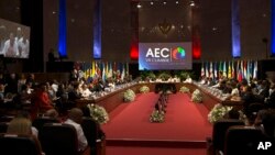 Altos funcionarios de los 25 estados miembros de la organización, llevan a cabo la reunión, en la que participa su secretario general, el colombiano Alfonso Múnera.
