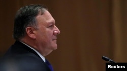 U.S. Secretary of State Mike Pompeo attends an ASEAN-U.S. Ministerial Meeting in Singapore, Aug. 3, 2018. Pompeo and his Turkish counterpart, Minister of Foreign Affairs Mevlut Cavusoglu, met on the sidelines of the Singapore meeting to discuss U.S. pastor Andrew Brunson.