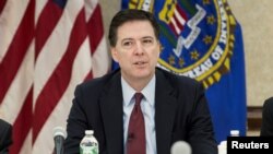 美国联邦调查局(Federal Bureau of Investigation,简称FBI)局长科米(James Comey)。