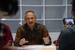 Sekretaris Daerah Jabar Setiawan Wangsaatmaja saat memberikan konferensi pers di Bandung. (Foto: Courtesy/Humas Jabar)