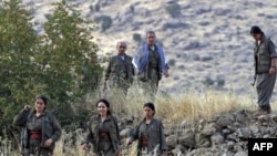 Kuzey Irak'ın Kandil Dağı'nda üslenen PKK militanları