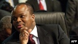 King Mswati III of the Kingdom of Swaziland at the SADC Extraordinary Summit in Johannesburg in June 2011. Swaziland is Africa's last absolute monarchy.