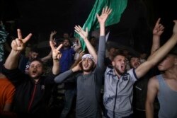Palestinci slave nakon primirja, grad Gaza, 21. maj 2021.