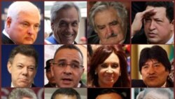 Presidents of Latin America.
Photos from AP