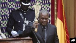 Le président John Dramani Mahama