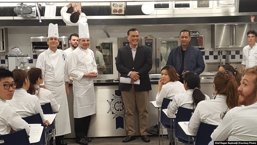 Chef Degan Septoaji pimpin delegasi Indonesia dalam "diplomasi kuliner" di Paris. (Courtesy photo: Degan Septoadji)