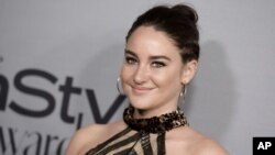 FILE - Shailene Woodley attends the 2nd Annual InStyle Awards at The Getty Center in Los Angeles.