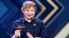 FILE - British singer Ed Sheeran poses with the 'Golden Camera' ('Die Goldene Kamera') award during the ceremony of German TV magazine 'Hoer Zu' in Hamburg, March 4, 2017. 