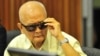 FILE - Nuon Chea, who was the Khmer Rouge's chief ideologist and No. 2 leader, sits in a court room before a hearing at the U.N.-backed war crimes tribunal in Phnom Penh, Cambodia, ​in​ ​2011​.​ ​(Khmer​ ​Rouge​ ​Tribunal​)