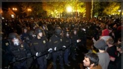 اخطار پلیس پورتلند به معترضان جنبش اشغال