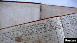 Observation records are seen inside the library at the Kodaikanal Solar Observatory, India, Feb. 3, 2017.