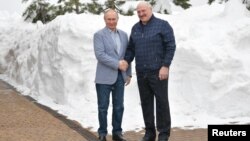 Владимир Путин и Александр Лукашенко. Сочи, Россия. 22 февраля 2021 г.