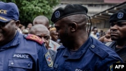 Bakambi ya police, Kinshasa, le 30 décembre 2018.