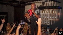 FILE - Wyclef Jean performs during the Lollapalooza After-Show at The Underground in Chicago.