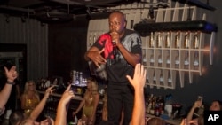 FILE - Wyclef Jean performs during the Lollapalooza After-Show at The Underground in Chicago.