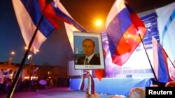 Центральна площа Сімферополя, Крим. 21 березня 2014 р.